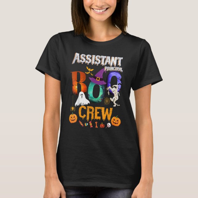 Assistant Principal Boo Crew Teacher Student  Hall T-Shirt (Front)
