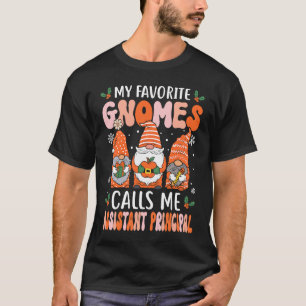 Assistant Principal Christmas Gnomes Front Office T-Shirt