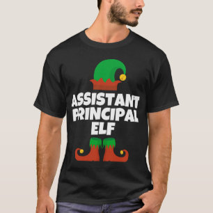 Assistant Principal Elf Christmas Funny Gift T-Shirt