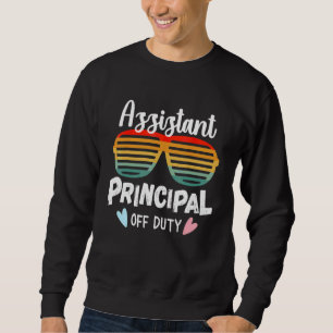 Assistant Principal Off Duty Sunglasses Beach Vint Sweatshirt