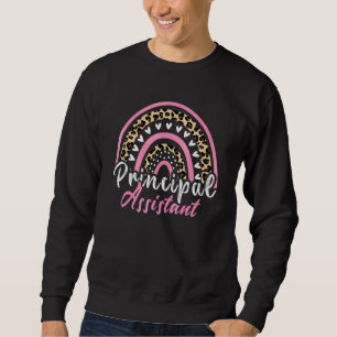 Assistant Principal Rainbow Job Title School Work Sweatshirt