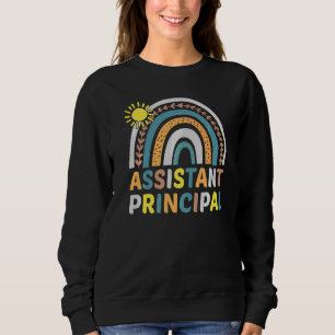 Assistant Principal Rainbow  Job Title School Work Sweatshirt