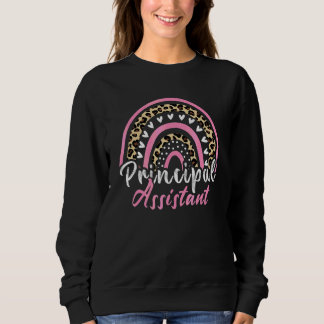 Assistant Principal Rainbow Job Title School Work Sweatshirt