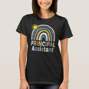 Assistant Principal Rainbow  Job Title School Work T-Shirt
