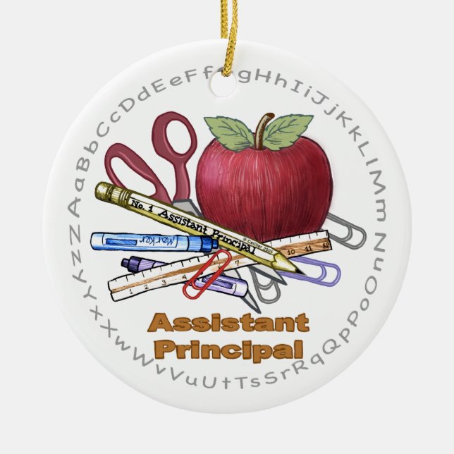 Assistant Principal round ornament (Front)