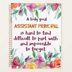 Assistant Principal Secretary Appreciation Thank Planner