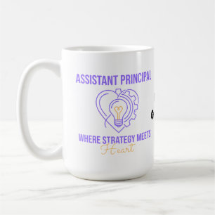 Assistant Principal Strategy Meets Heart Design Coffee Mug