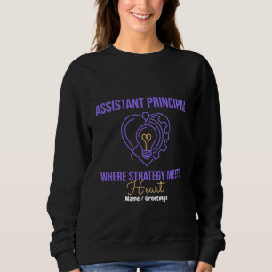 Assistant Principal Strategy Meets Heart Design Sweatshirt