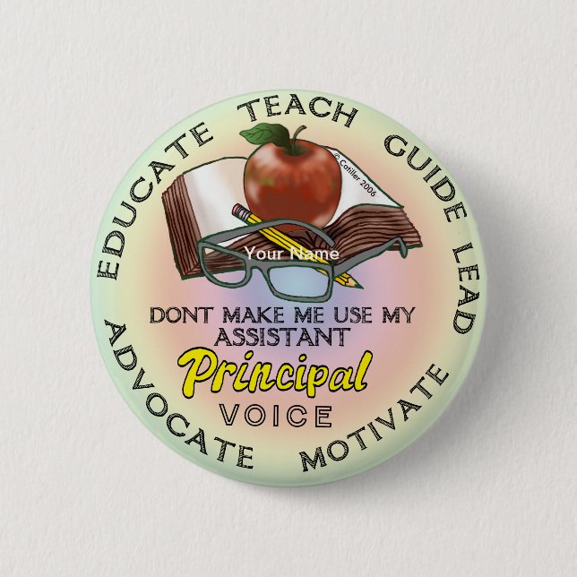 Assistant Principal Voice  6 Cm Round Badge (Front)