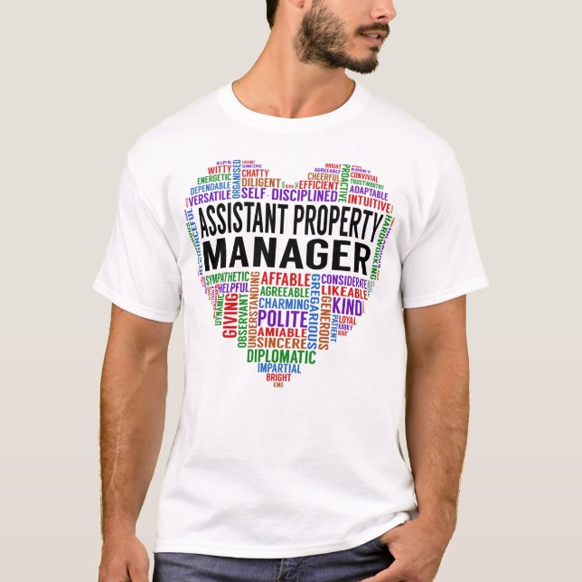 Assistant Property Manager Heart T-Shirt (Front)