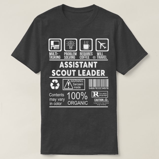 ASSISTANT SCOUT LEADER NICE DESIGN 2017 T-Shirt (Design Front)