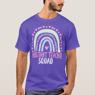 Assistant Teacher Squad Party Matching Womens Appr T-Shirt
