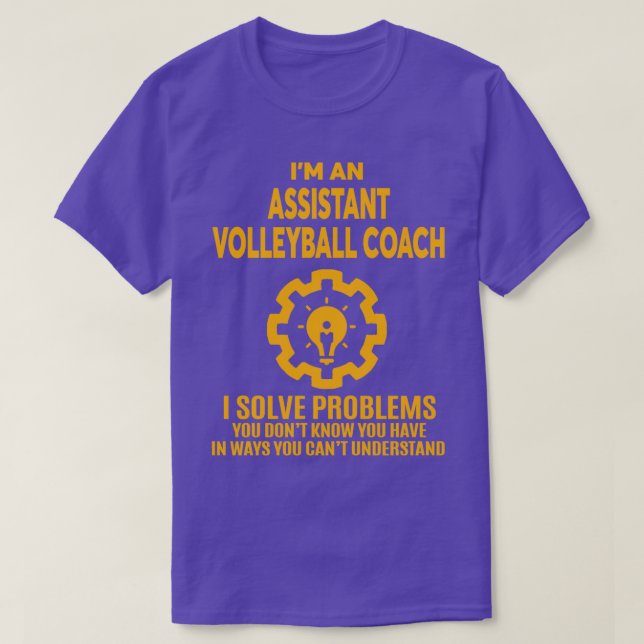 ASSISTANT VOLLEYBALL COACH NICE DESIGN 2017 T-Shirt (Design Front)