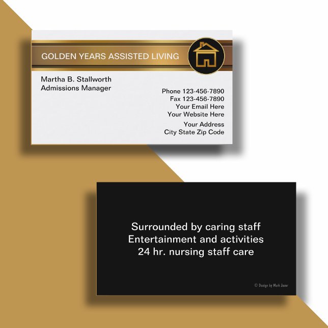 Assisted Living Business Cards (Creator Uploaded)