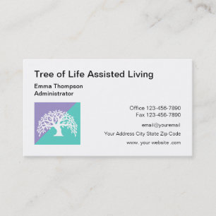 Assisted Living Tree of Life Business Card
