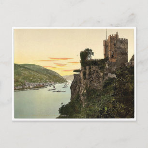 Assmannshausen and Rheinstein, the Rhine, Germany Postcard