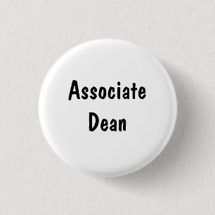 Associate Dean 3 Cm Round Badge