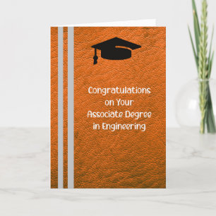 Associate Degree in Engineering Card Orange