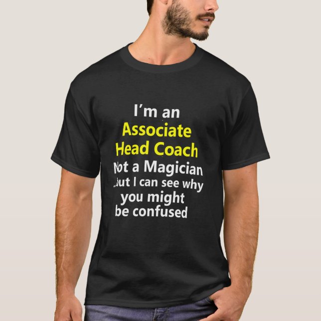 Associate Head Coach Basketball Job Career Occupat T-Shirt (Front)