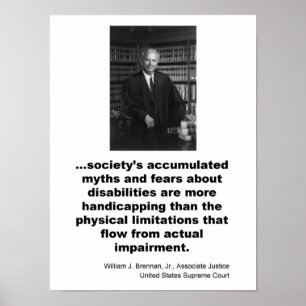 Associate Justice William J. Brennan, Jr. Poster