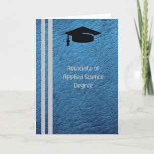 Associate of Applied Science Degree Card Blue
