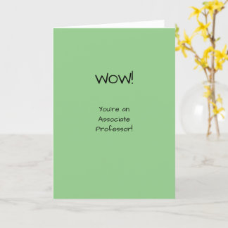 Associate Professor Congratulations Funny Joke Card