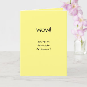 Associate Professor Congratulations Tenure Academe Card
