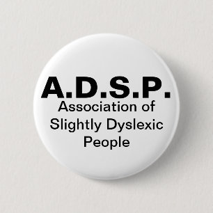 Association of Slightly Dyslexic People button