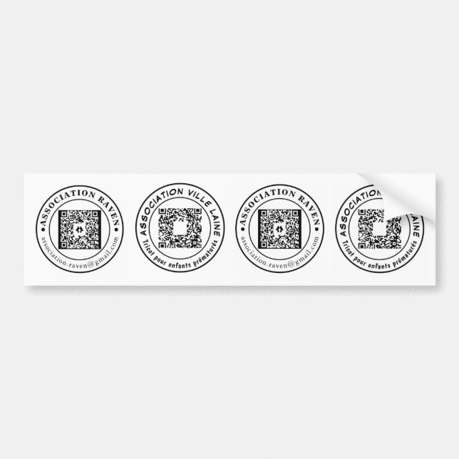 ASSOCIATIONS RAVEN - VILLE LAINE BUMPER STICKER (Front)