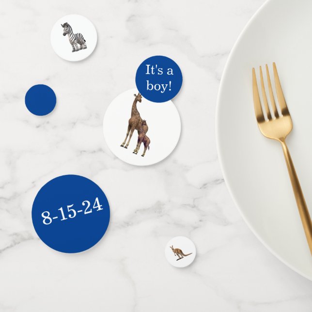 Assorted Animals Baby Shower Confetti (Group)