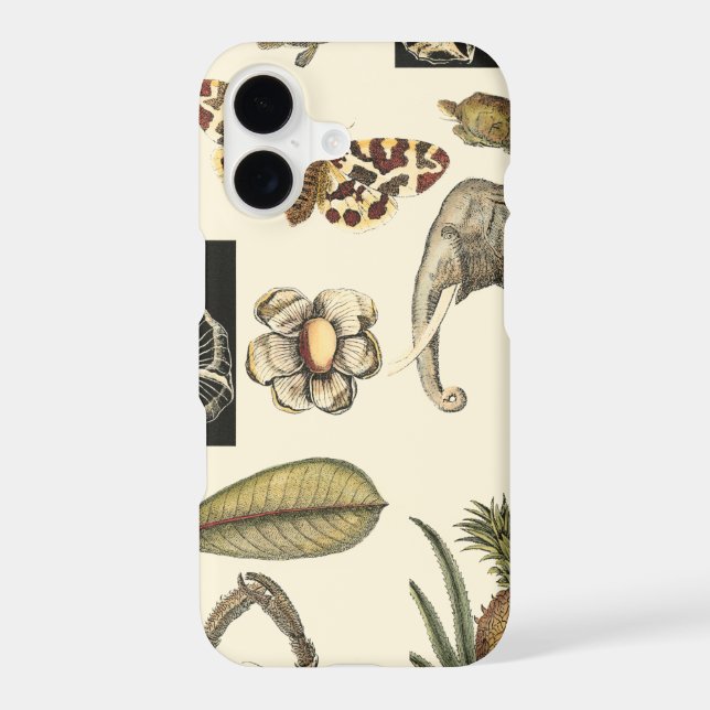 Assorted Animals Painted on Cream Background (Back)
