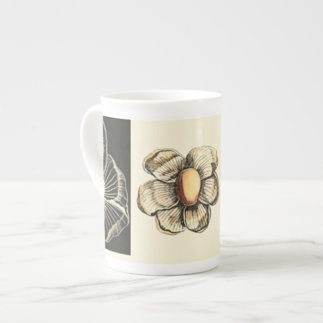 Assorted Animals Painted on Cream Background Bone China Mug (Front Left)