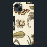 Assorted Animals Painted on Cream Background iPhone 13 Case<br><div class="desc">The wonders of nature are shown in this piece by Vision Studio. Creepy insects mix with an elephant,  butterfly and other assorted animals. If you love nature this is the print for you!</div>