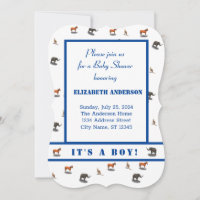Assorted Animals Themed Invitation