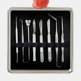 Assorted Antique Embalming Tools Metal Ornament
