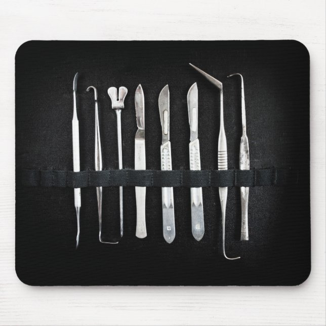Assorted Antique Embalming Tools Mouse Pad (Front)