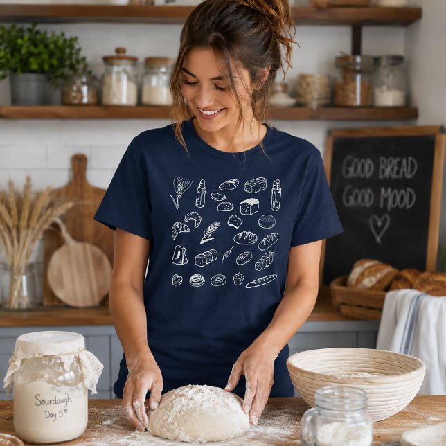 Assorted Bakery Artisan Breads Tee Line Art (Creator Uploaded)