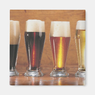 Assorted beers and ales magnet