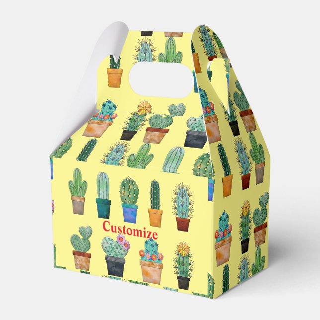 Assorted Cactus Plants Thunder_Cove Favour Box (Front Side)