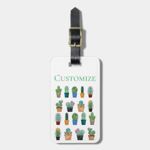 Assorted Cactus Plants Thunder_Cove Luggage Tag
