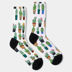 Assorted Cactus Plants Thunder_Cove Socks