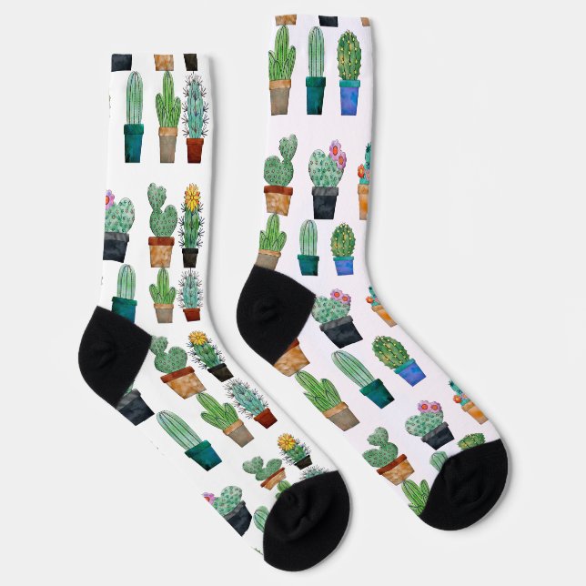 Assorted Cactus Plants Thunder_Cove Socks (Right)