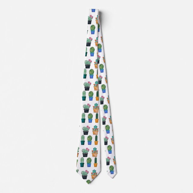 Assorted Cactus Plants Thunder_Cove Tie (Front)
