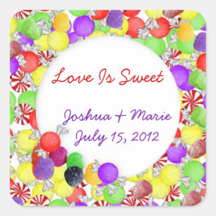 Assorted Candies Candy Buffet Sticker