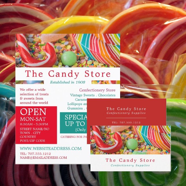 Assorted Candy, Confectionery Supplies Advertising Flyer (Creator Uploaded)