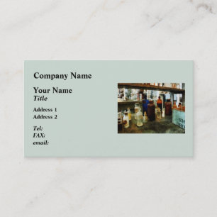Assorted Chemicals in Bottles Business Card