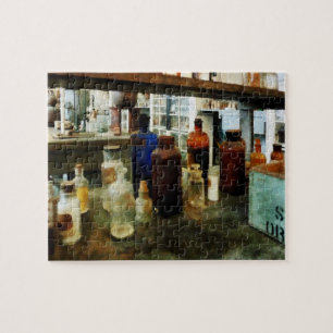 Assorted Chemicals in Bottles Jigsaw Puzzle