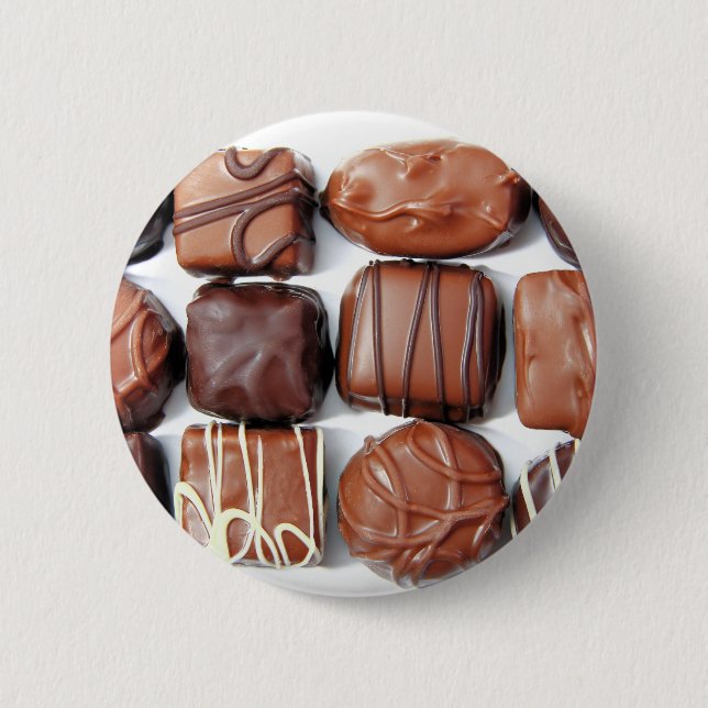 Assorted Chocolates 6 Cm Round Badge (Front)