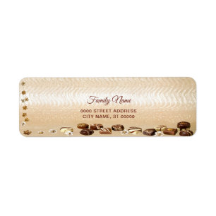Assorted Chocolates with Flowers Return Address Label