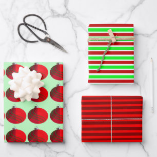 Assorted Christmas Wrapping Papers Paper Sheet